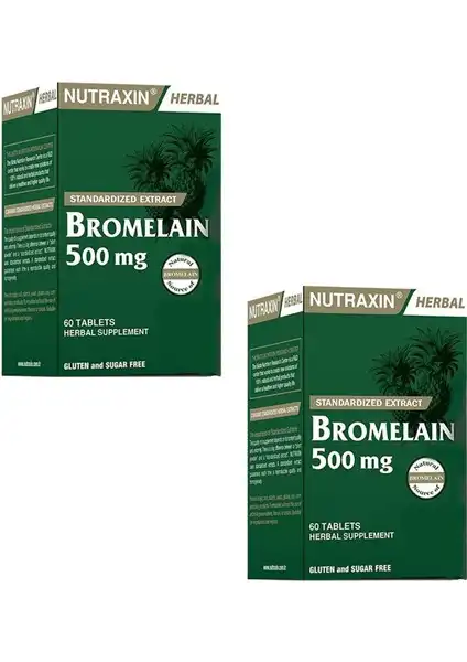 Nutraxin Bromelain 500 mg 60 Tablet: Ödem Atma ve Kilo Yönetiminde Yardımcı