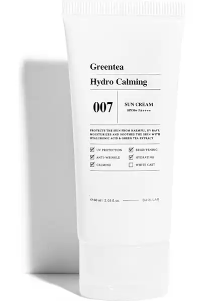 Yüksek Koruma Sağlayan Barulab Greentea Hydro Calming Sun Cream SPF 50+ Özellikleri