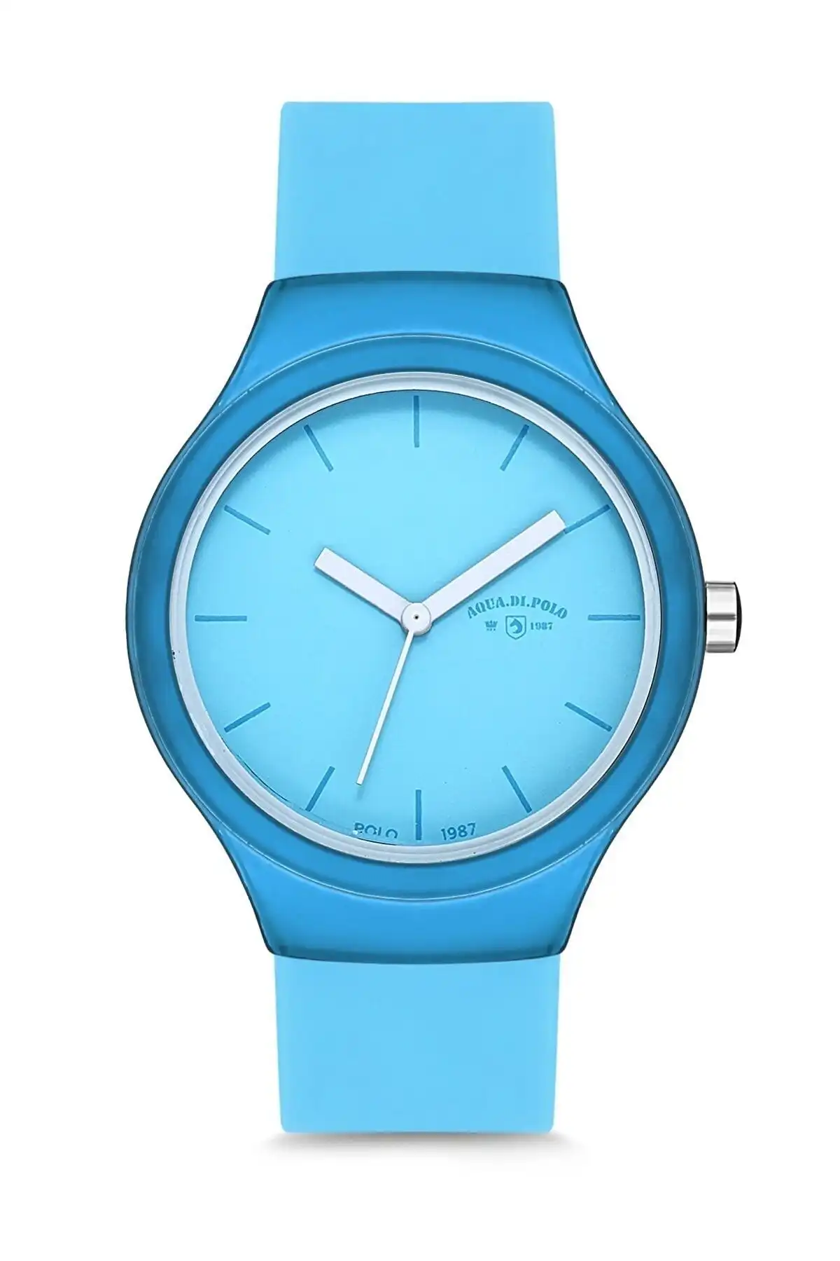 Aqua Di Polo 1987 Unisex Silikon Mavi Kol Saati Günlük ve Spor Kullanımına Uygun