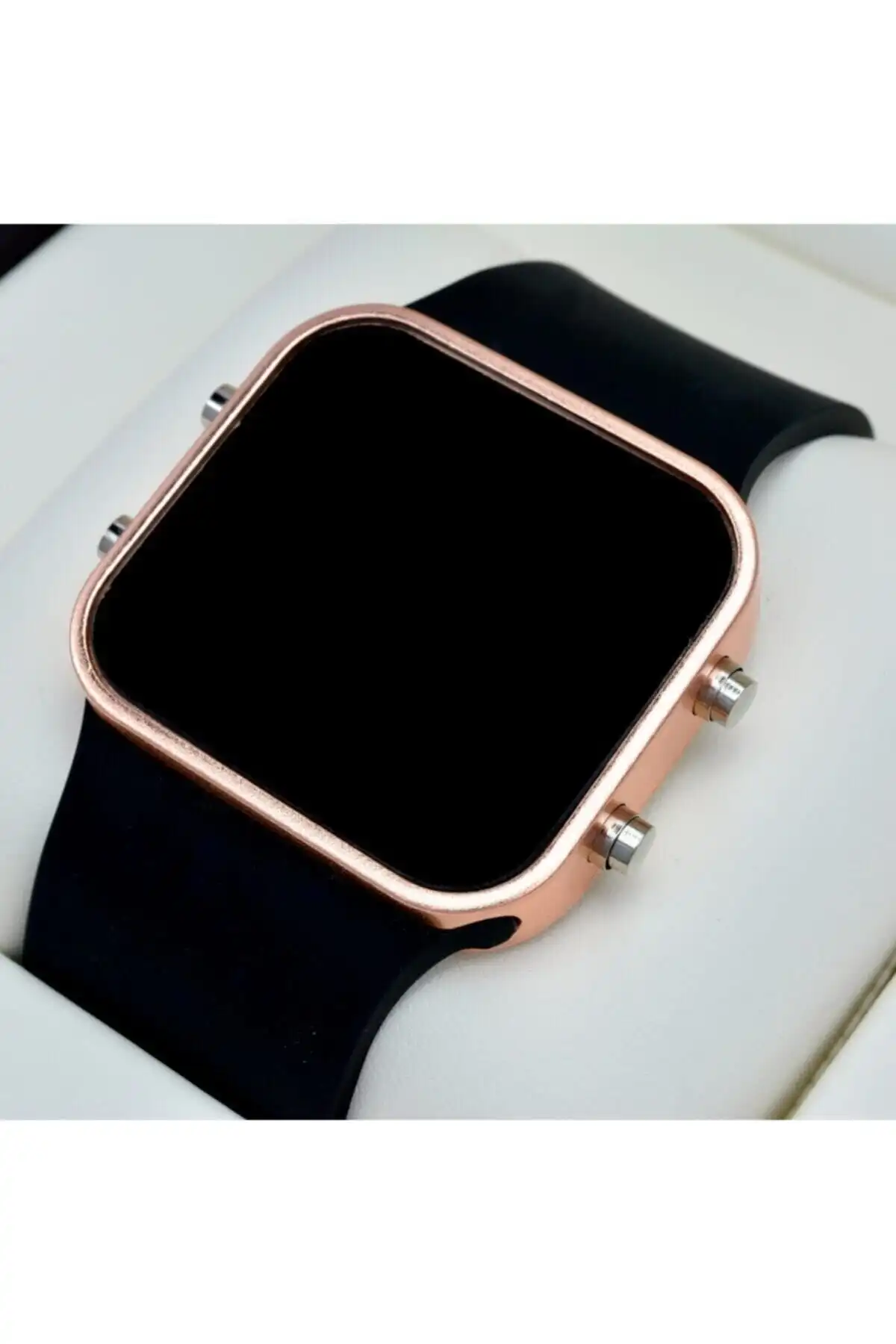 Spectrum Siyah Silikon Kordonlu Rose Metal Kasa Unisex Dijital Saat Detaylı İnceleme