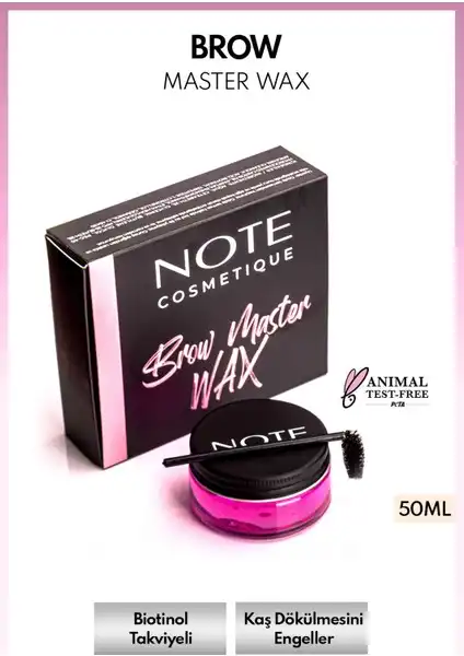 Note Brow Master: Doğal Görünüm Sağlayan Kaş Sabitleyici ve Şekillendirici Ürün
