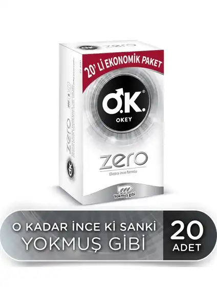 Okey Zero 20'li Prezervatif Ekonomik Paket: İnce ve Güvenilir Cinsel Sağlık Çözümü