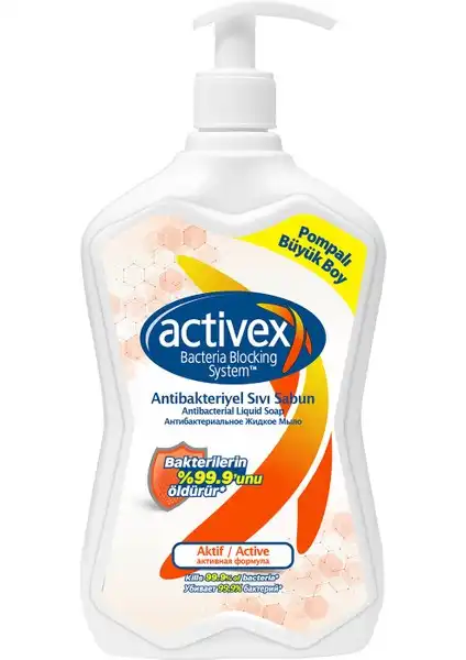 Aktif 700 ml antibakteriyel sıvı sabun ile etkili hijyen ve mikroplara karşı koruma