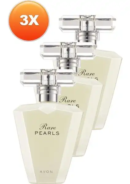 Avon Rare Pearls Kadın Parfüm Edp 50 Ml Üçlü Set: Zarafet ve Çekiciliğin Buluşması