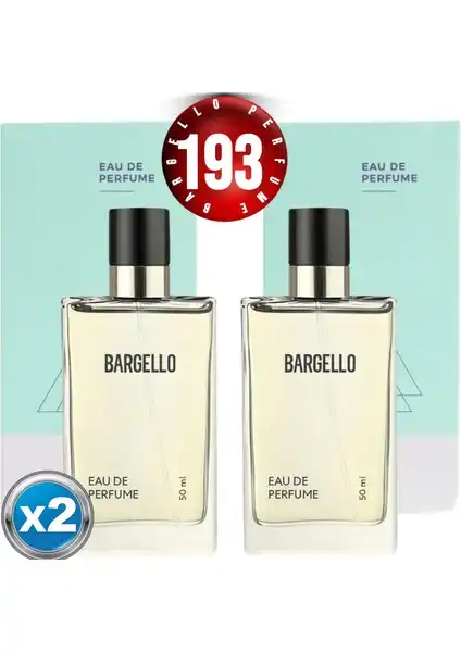 Bargello 193x2 Unisex Odunsu Parfüm Seti 50ml Şık ve Kalıcı Eau de Parfum