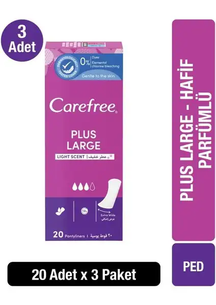 Carefree Günlük Ped 60 Adetlik Paketle Günlük Hijyen ve Konfor Sağlar