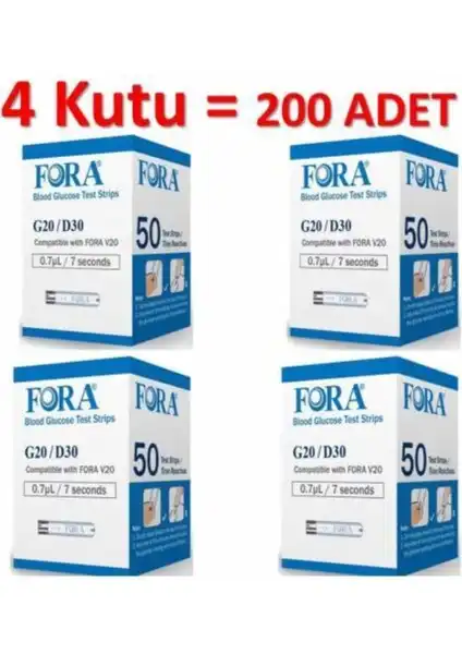 Fora G20 Şeker Ölçüm Stribi: Güvenilir ve Pratik Kan Şekeri Takip Çözümü