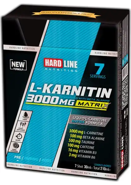 Hardline L-Karnitin Matrix 3000 Mg ile Enerji ve Performans Artışı Sağlayan Takviye