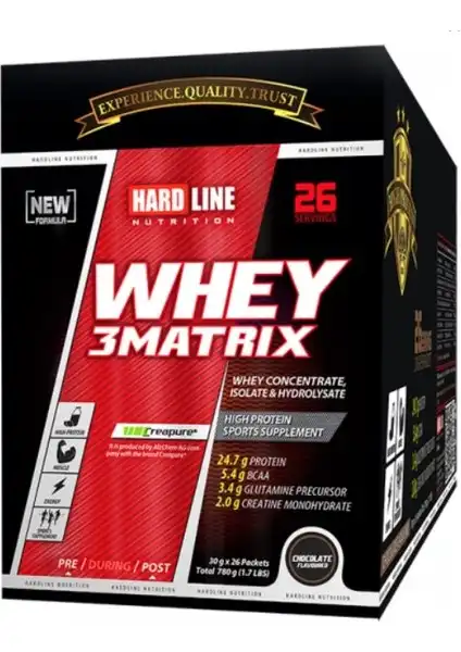 Hardline Nutrition Whey 3Matix: Yüksek Protein İçeriği ve Performans Artırıcı Özellikler