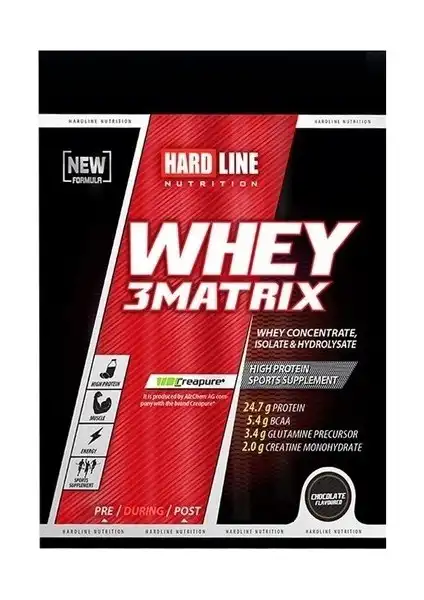Hardline Whey 3matrix Tek Kullanımlık Protein Tozu Sporcular ve Aktif Yaşam İçin