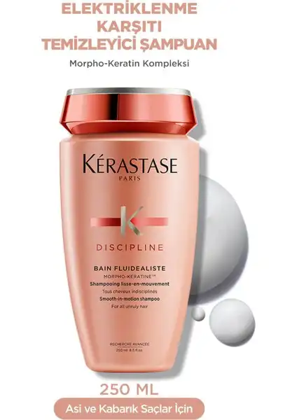 Kerastase Discipline Bain Fluidéaliste: Elektriklenmeyi Önleyen ve Kolay Şekillendirici Şampuan