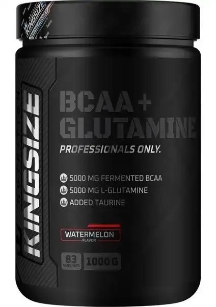 Kingsize Nutrition BCAA ve Glutamine Toz Karpuz Aromalı Spor Takviyesi Özellikleri ve Faydaları