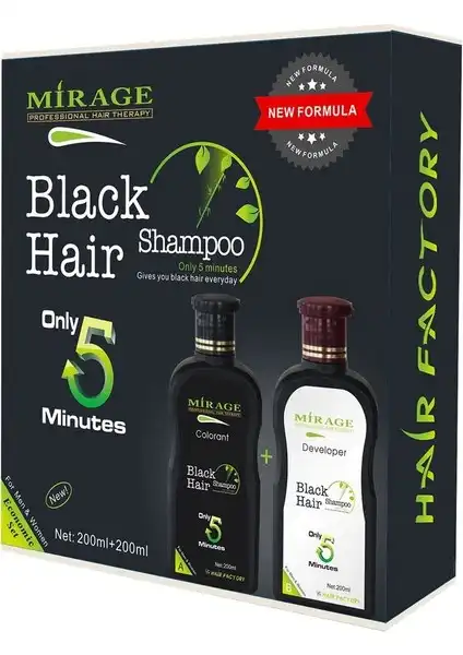 Mirage Black Hair Şampuan Seti: Doğal ve Güçlü Siyah Saç Renkleri İçin Uygun Çözüm