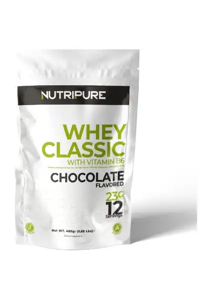 Nutripure Doypack Whey Classic 480g Çikolata Aroması Sağlıklı Protein Takviyesi