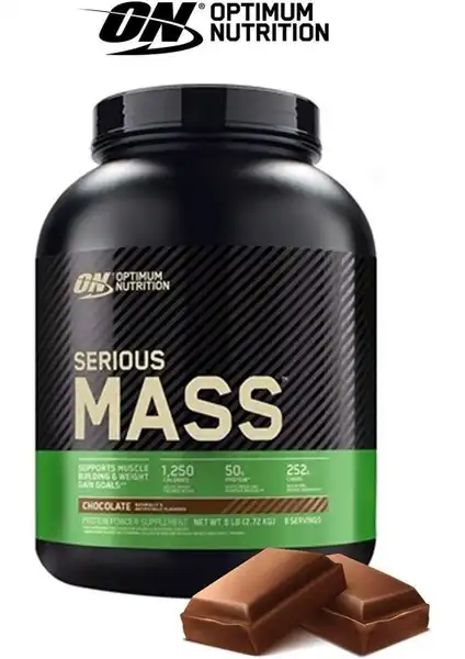 Optimum Nutrition Serious Mass Çikolata Aromalı Yüksek Kaliteli Kilo Alım Takviyesi