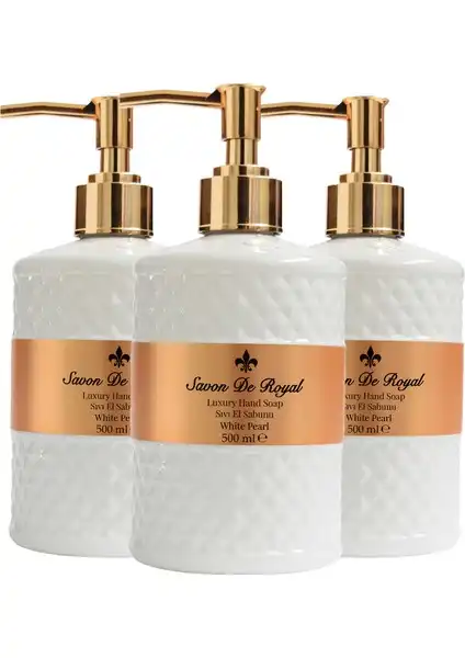 Savon De Royal Luxury Vegan Sıvı Sabun White Pearl Doğal ve Şık Temizlik Çözümü