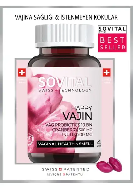 Sovital Py Vajin Softgel Kadınlar İçin Günlük Vajinal Bakım Takviyesi Ürünü