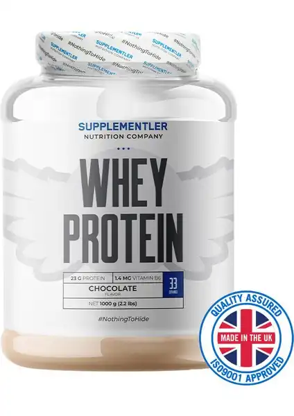 Supplementler Whey Protein 1000 gr Çikolata - Yüksek Kaliteli Protein Takviyesi ve Aromalar