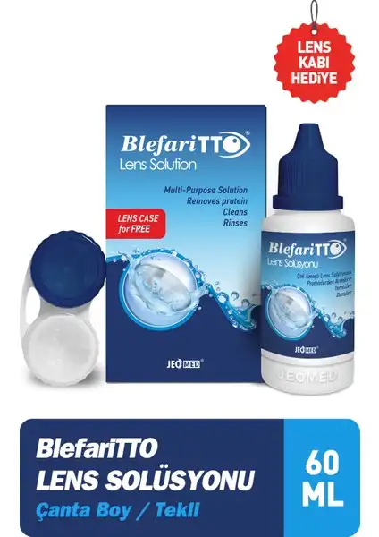 TTO Blefaritto Lens Sıvısı 60 ml Kontakt Lens Bakımında Güvenilir Çözüm