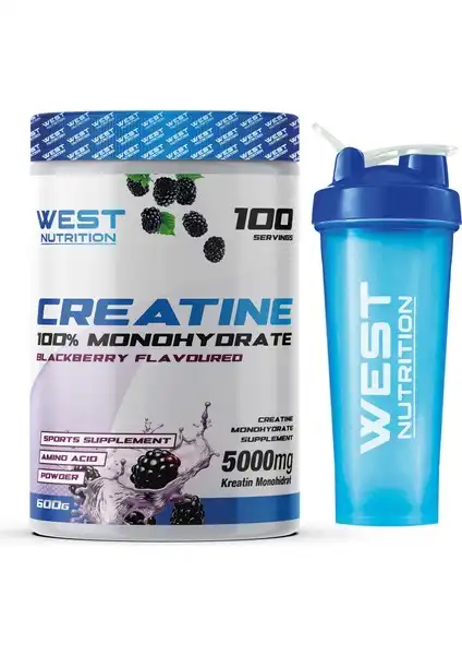 West Nutrition Kreatin Monohidrat Böğürtlen Aromalı: Yüksek Kalite ve Lezzetli Performans Artırıcı