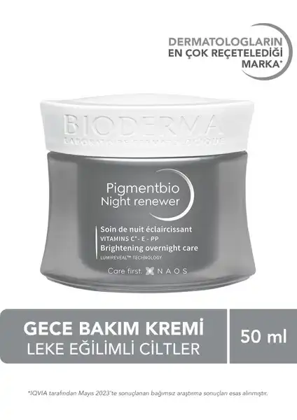 Bioderma Pigmentbio Night Renewer: Cilt Tonunu Eşitleyen Gece Kremi İle Tanışın