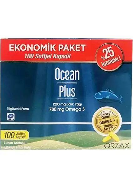 Ocean Plus 1200 mg: Yüksek Kaliteli Omega-3 Takviyesi ile Sağlığınıza Destek
