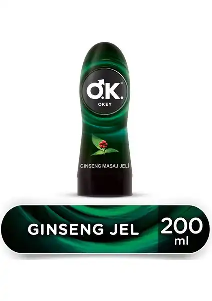 Okey Masaj Jeli Ginseng 200 ml ile Rahatlatıcı Masaj Deneyimi Sağlayın