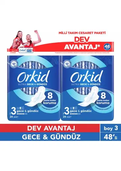 Orkid Ultra Gece&Gündüz 48'li Cesaret Paketi: Konfor ve Güvenlik Bir Arada