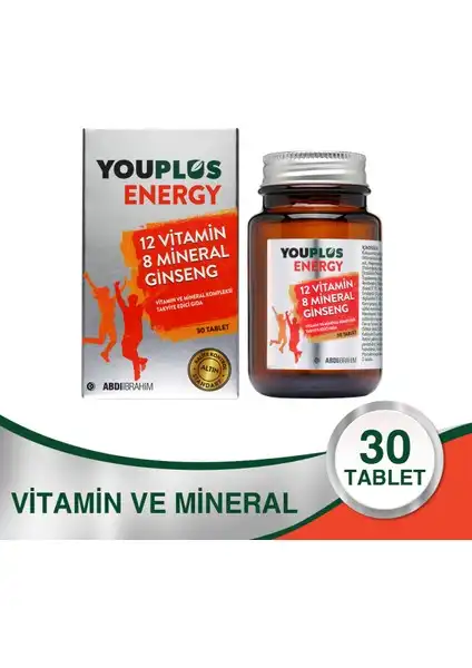 Youplus Energy Vitamin ve Mineral Kompleksi: Enerji ve Zindelik İçin Takviye