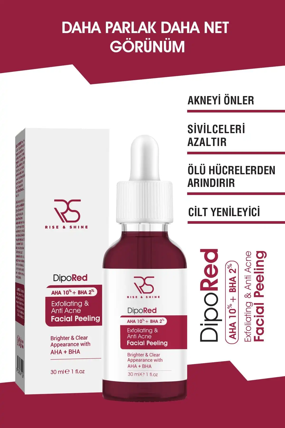 Exfoliating Facial Red Peeling Serum - Effective Skin Care Solution