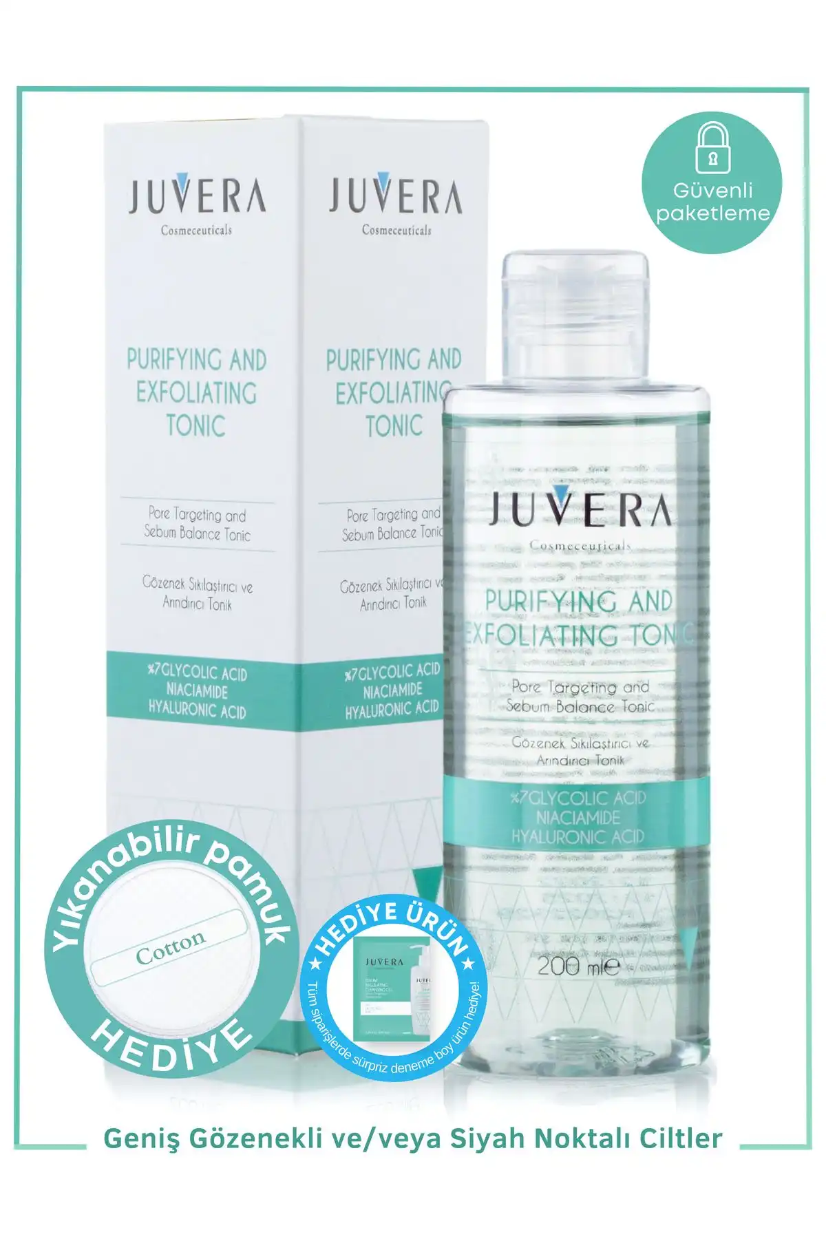 JUVERA Purifying and Exfoliating Tonic - Gözenek Sıkılaştırıcı Tonik