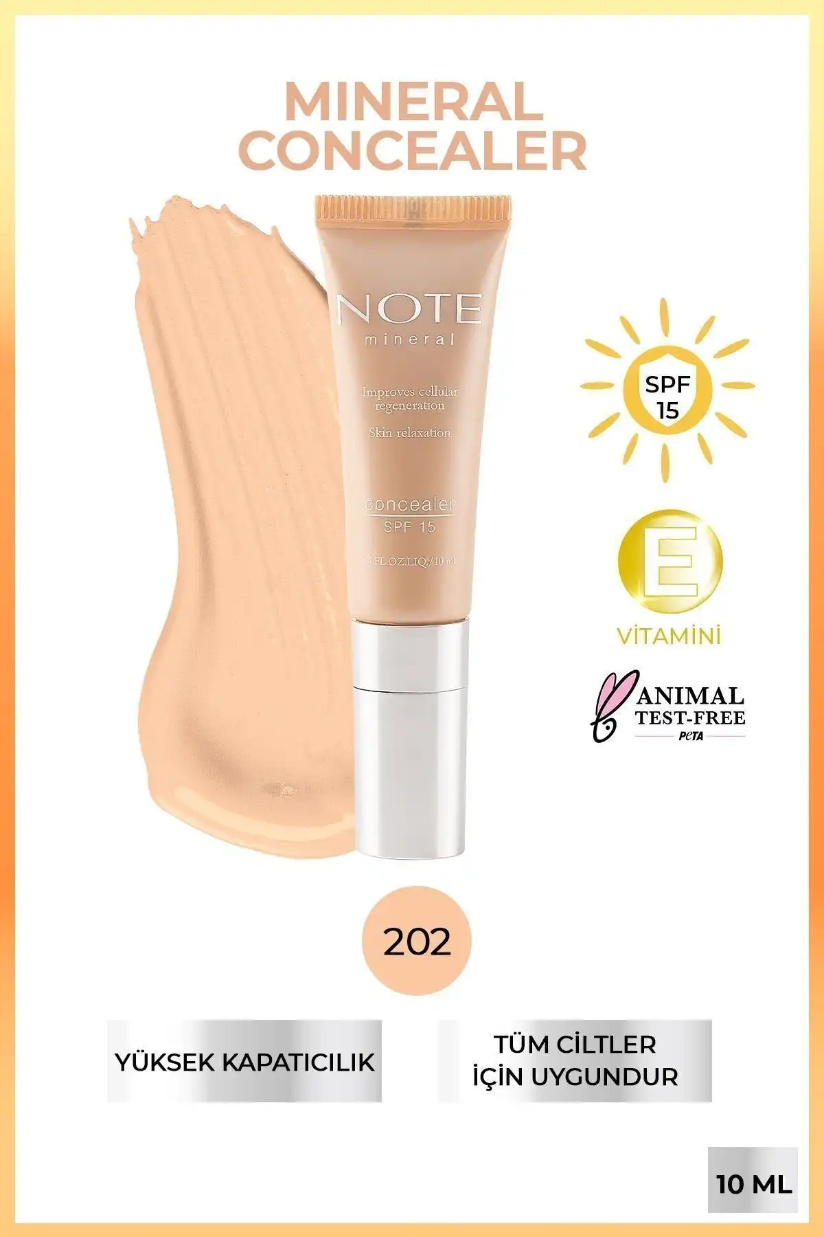 Mineral Concealer 202 SPF 15: Etkili Göz Altı Kapatıcısı