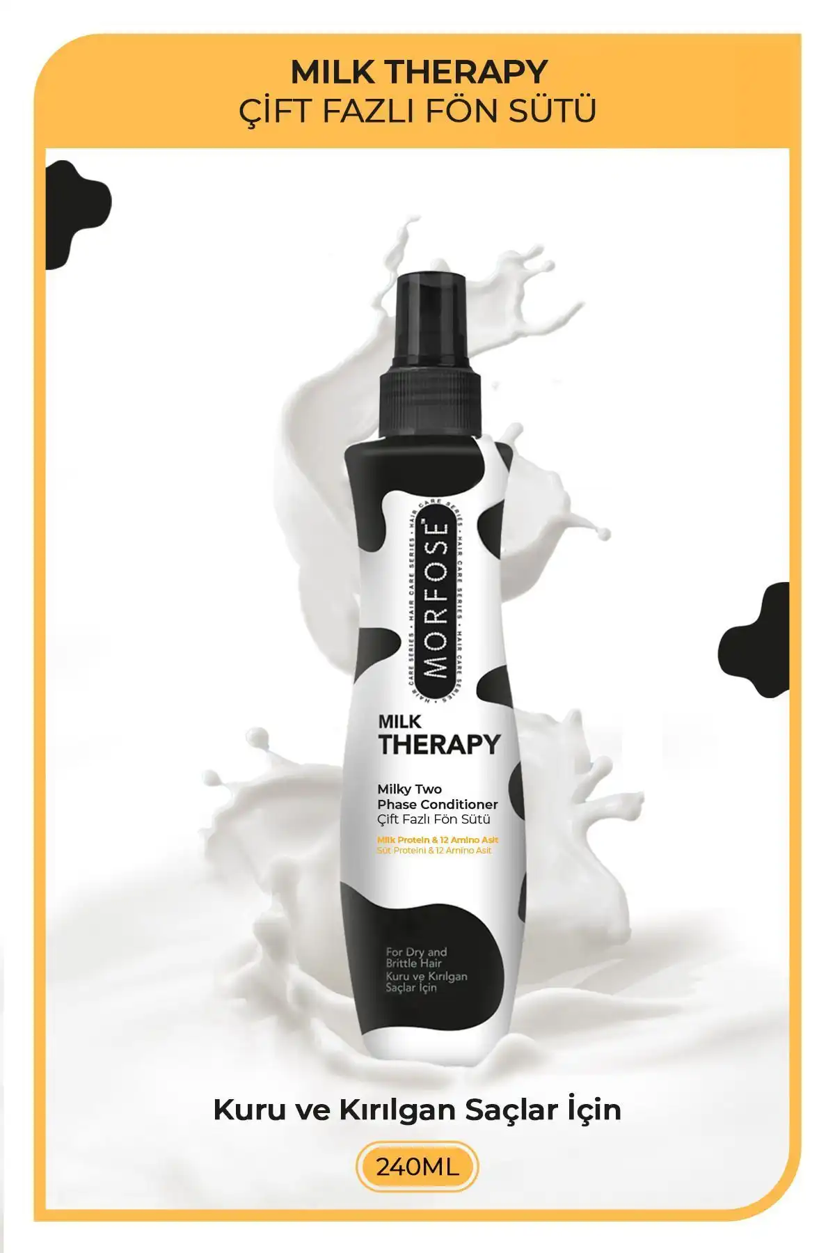 Morfose Milk Therapy Çift Fazlı Saç Bakım Fön Suyu - 240 ml