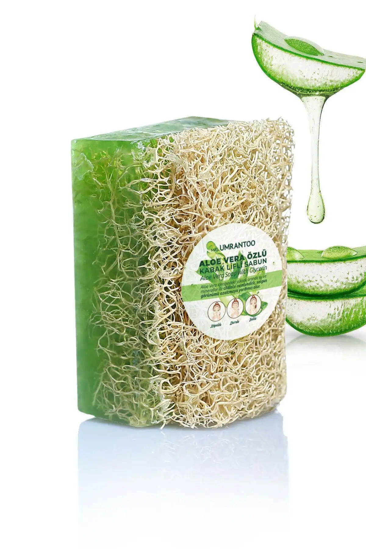 Mrs. Umrantoo Doğal Aloe Vera Lifli Sabun - Cilt Bakımı