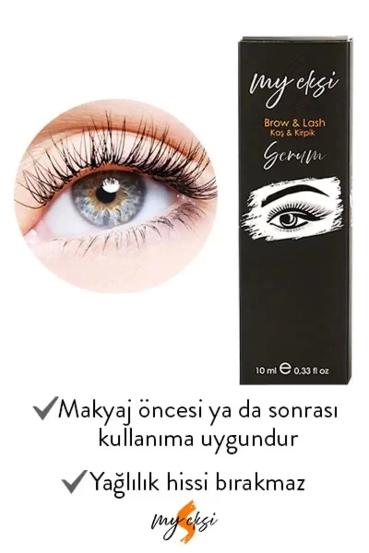 Myeksi Kaş Kirpik Serumu ile Dolgunlaştırıcı ve Uzatıcı Etki