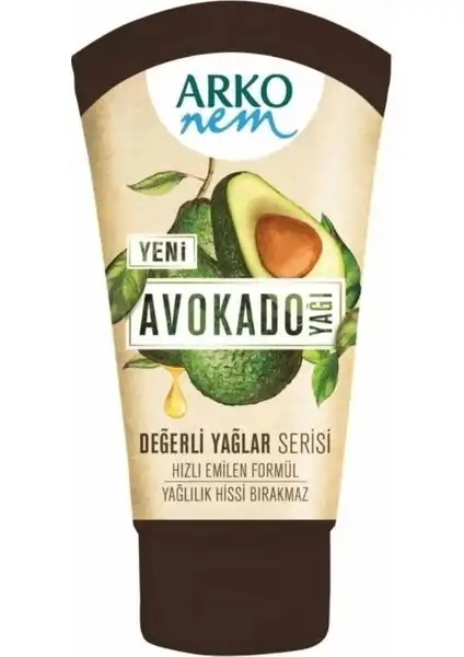 Arko Nem Değerli Yağlar Avokado Yağlı Krem: Nemlendirme ve Yumuşatma Odaklı Cilt Bakım Ürünü