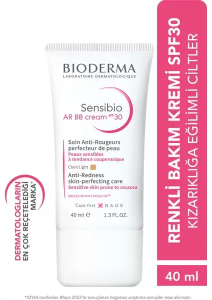 Bioderma Sensibio AR BB Krem Hassas Ciltler İçin Yatıştırıcı ve Renkli Bakım Çözümü