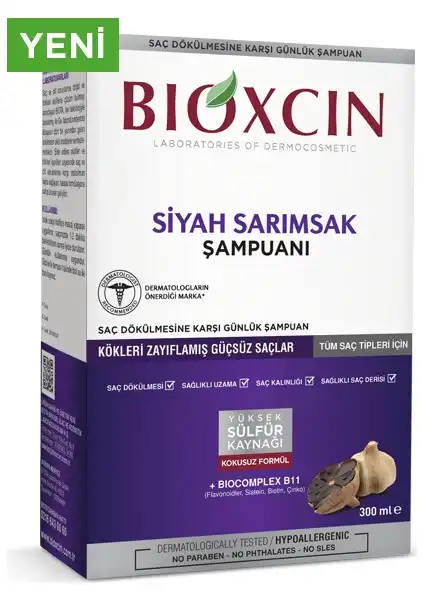 Bioxcin Quantum Sarımsaklı Şampuan Saç Dökülmesine Karşı Güçlendirici ve Parlaklık Sağlar