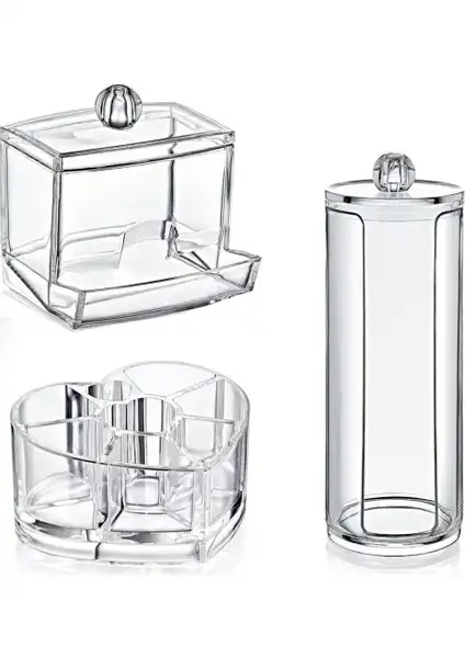 Box Up 3'lü Organizer Set ile Ev ve Güzellik Alanlarınızda Pratik Düzenleme Çözümü