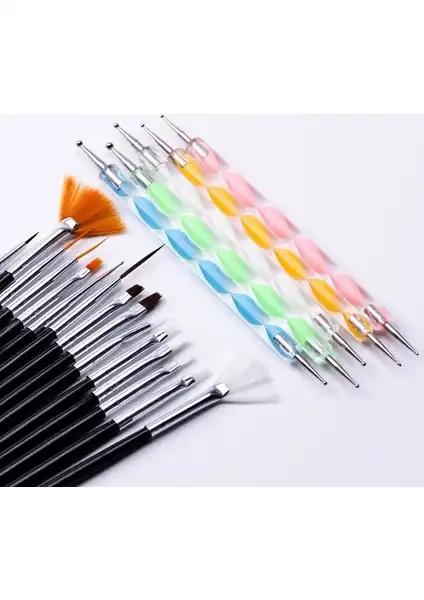 Ecoform 20 Parça Nail Art Seti: Çok Yönlü Tırnak Süsleme ve Tasarım Aracı
