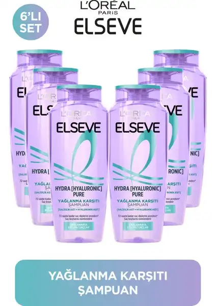 Elseve Hydra Hyaluronik Arındırıcı Şampuan: Yağlı Saçlar İçin Derin Temizlik ve Nem Desteği