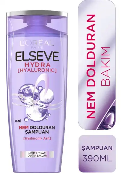 Elseve Hydra Nem Dolduran Şampuan: Kuru ve Yıpranmış Saçlar İçin Nemlendirici Çözüm