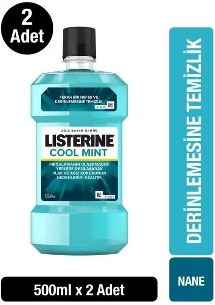 Listerine Cool Mint Ağız Bakım Suyu: Ferahlatıcı ve Güçlü Antiseptik Özelliklerle Diş Sağlığını Destekler