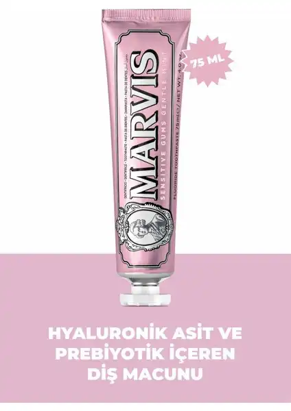 Marvis Sensitive Gums Gentle Mint Diş Macunu Hassas Dişler ve Diş Eti Sağlığı İçin