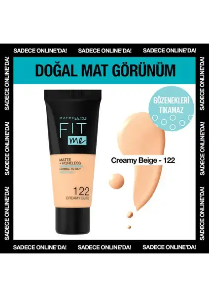 Maybelline Fit Me Matte+Poreless Fondöten: Mat ve Kusursuz Cilt İçin En İyi Seçenek
