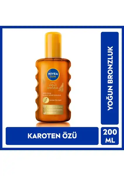Nivea Sun Güneş Yağı Sprey SPF 6 ile Doğal Bronzer ve Güneş Koruma Çözümü