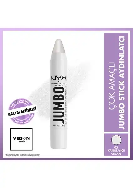 NYX Jumbo Face Stick Vanılla Ice Cream: Pratik Çok Amaçlı Aydınlatıcı Ürünü İncelemesi