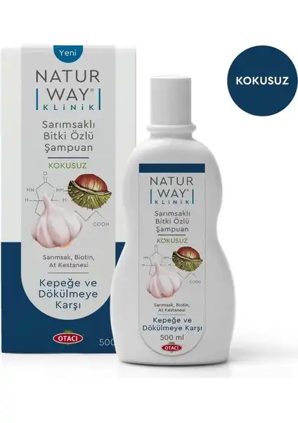 Otacı Naturway Klinik Kepe Karşıtı Sarımsaklı Şampuan ile Saç Sağlığınızı Güçlendirin