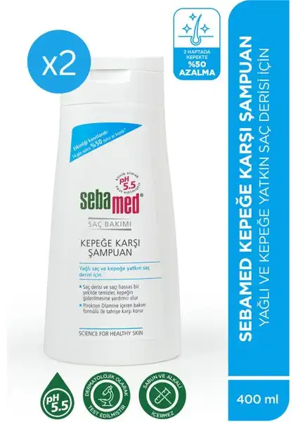 Sebamed Kepek Karşıtı Pirokton Olamin İçerikli Şampuan Saç Derisini Koruyan Uzun Ömürlü Çözüm