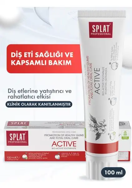 SPLAT Aktif Diş Macunu: Hassas Dişler ve Diş Eti Sağlığı İçin Güçlü Bir Çözüm